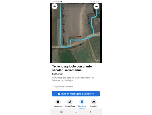 Anteprima foto 2 - Terreno Agricolo/Coltura in Vendita a Serramanna (Sud Sardegna)