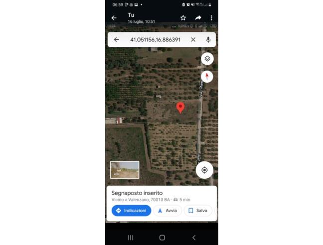 Anteprima foto 2 - Terreno Agricolo/Coltura in Vendita a Valenzano (Bari)