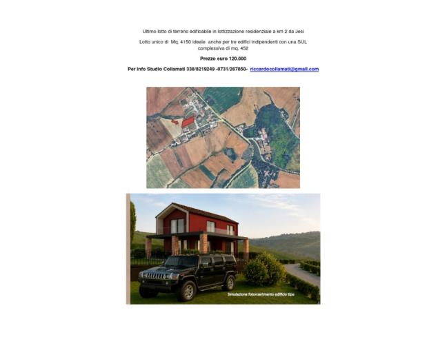 Anteprima foto 2 - Terreno Edificabile Residenziale in Vendita a San Marcello (Ancona)