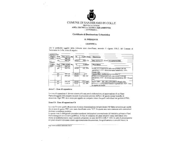 Anteprima foto 2 - Terreno Edificabile Residenziale in Vendita a Santeramo in Colle (Bari)