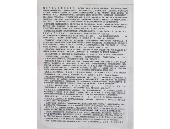 Anteprima foto 4 - Ufficio in Vendita a Milano - Monza