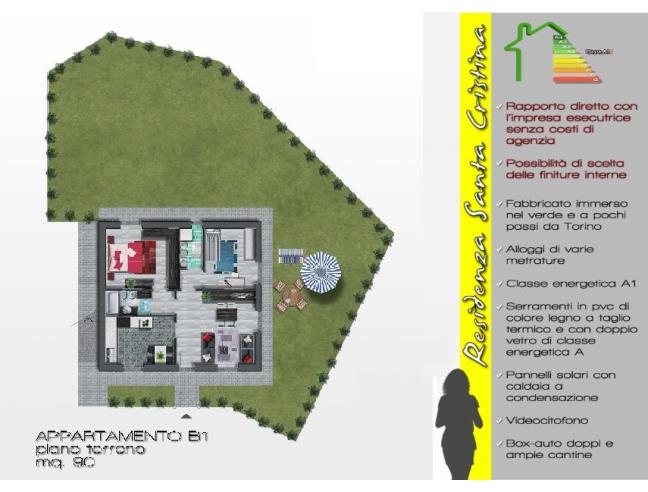 Anteprima foto 3 - Villetta a schiera in Vendita a Borgaro Torinese - Villaretto