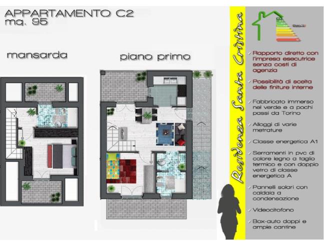 Anteprima foto 6 - Villetta a schiera in Vendita a Borgaro Torinese - Villaretto