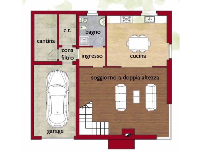 Anteprima foto 4 - Villetta a schiera in Vendita a Carpeneto - Villa