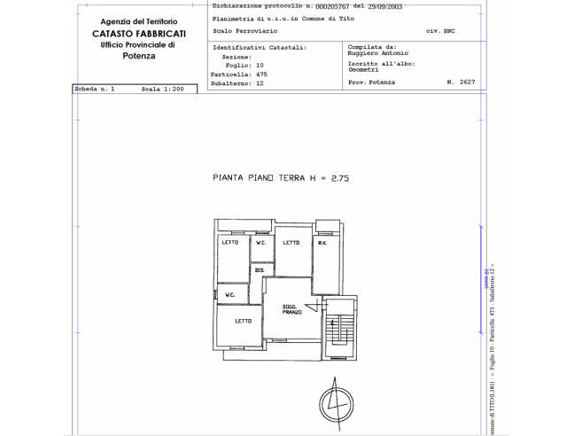 Anteprima foto 3 - Villetta a schiera in Vendita a Tito - Tito Scalo